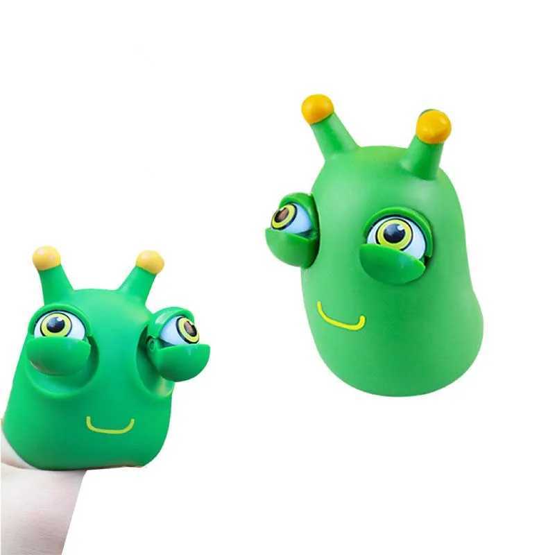 Creative Funny Eyeball Burst Squeeze Toy Green Eye Caterpillar Pinch Toys Adult Kids Stress Relief Fidget Toy Panda Doll Toy H260326