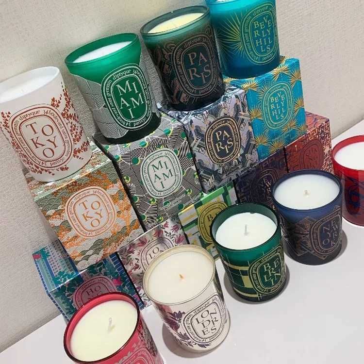 City limited aromatherapy candle 190g Beijing Shanghai New York Tokyo gift fragrance gift box H260326