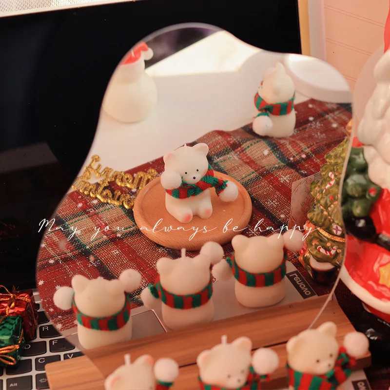 Original Christmas Scented Candles Gift Box Ornament Gift Christmas Eve Christmas Bear Home Atmosphere Souvenir H260326