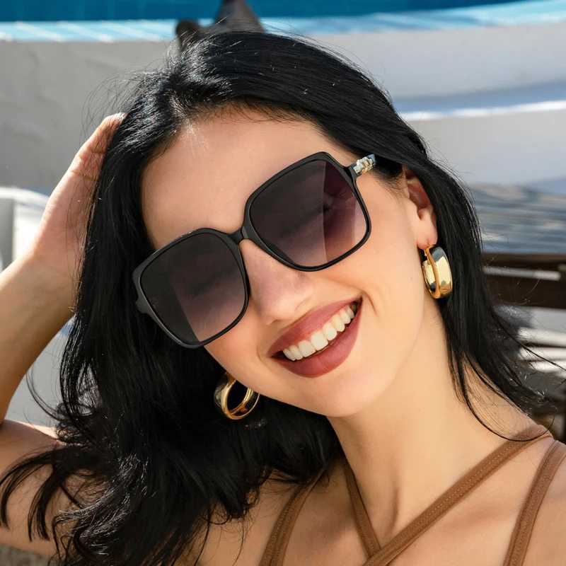 Fashion Big Frame Square Cycling Sunglasses Women Colorful Sun Glasses Female Gradient Outdoor Shades Ladies Eyewear UV400 D260326