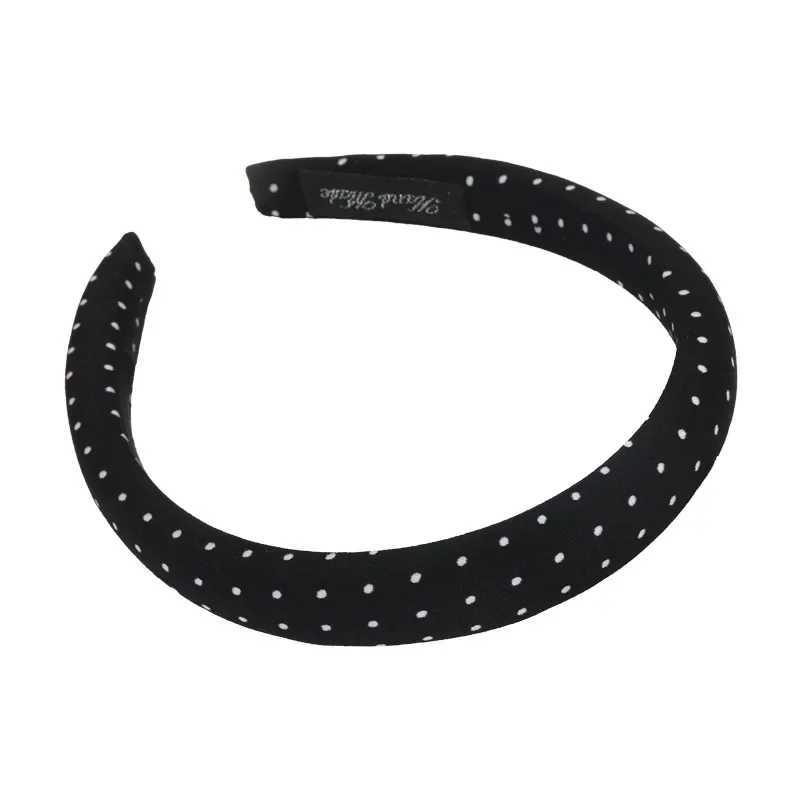 Retro Satin Polka Dot Sponge Headbands for Woman Fashion Temperament Hair Hoop Wash Face Hair Band Female Party Hair Accessories D260326