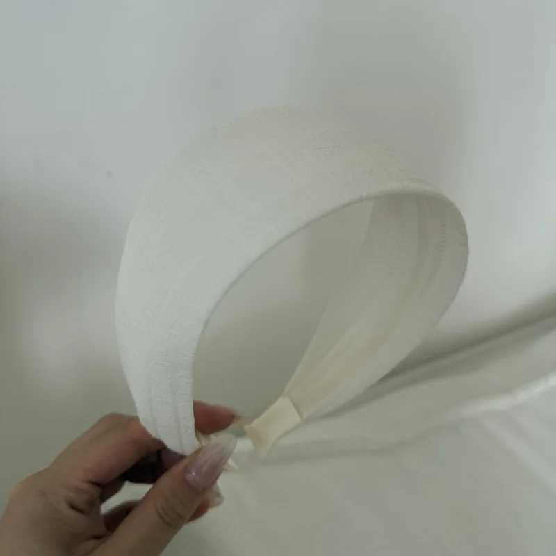 Korean color headband women high cranial top fabric hair accessory daily wear face washing pressure hairpin headgear D260326