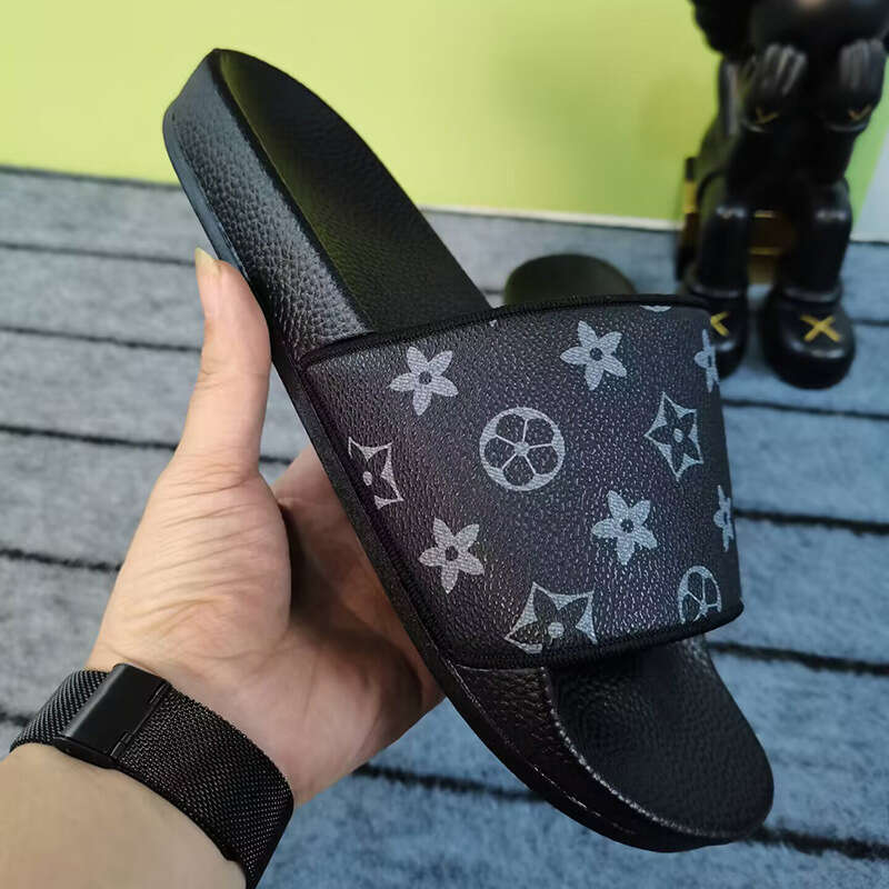 Summer slippers for men, printed for both genders, one pair of flip-flops for outerwear