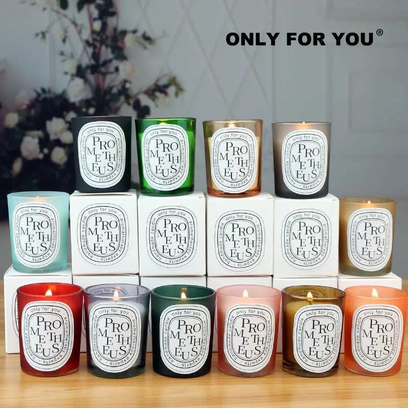 Multi-color Aromatherapy Candle Wedding Return Companion Gift Fragrance Handmade Soy Wax European Romantic Candle Lamp H260326