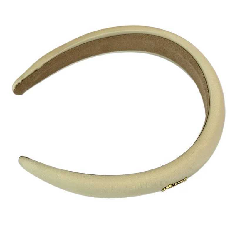 Korean Style High-End Satin Hairband Womens Wide Edge High Forehead Hair Clip Outdoors Pressed Hair Sponge Headband D260326