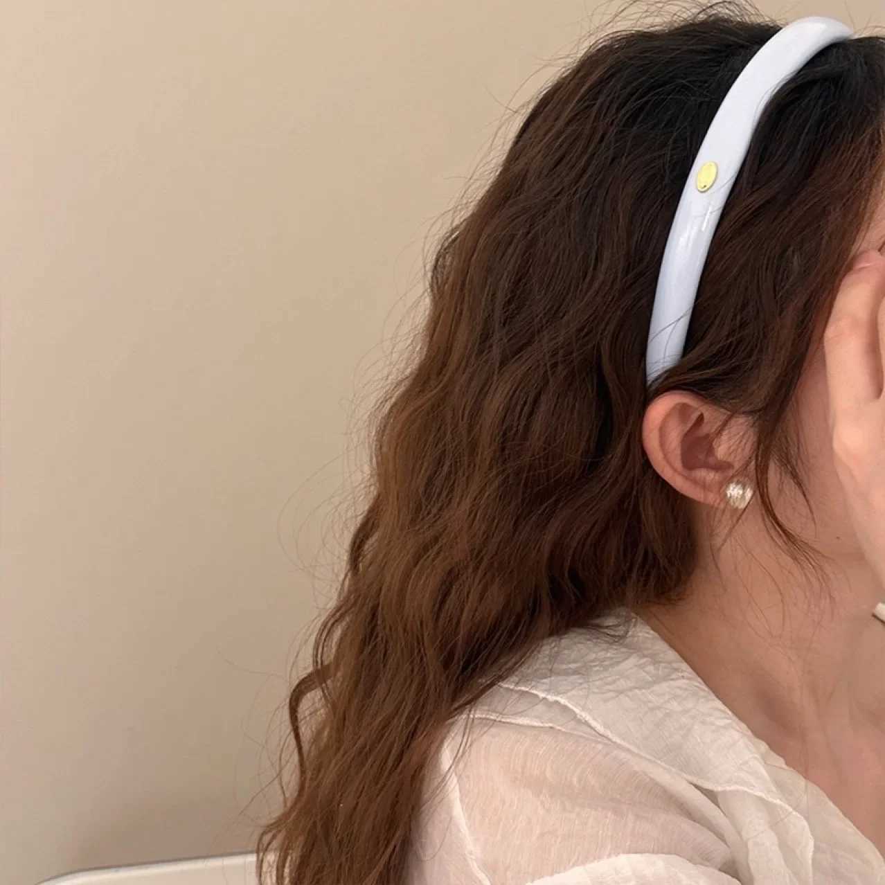 Candy Color Pu Leather Headband For Women Elegant Outing Wash Face Headband Fashion Girl Hair Accessories D260326