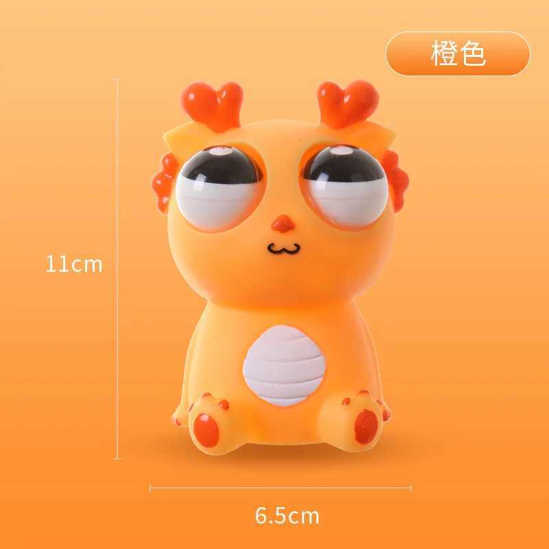 Decompression Big-eyed Dragon Pinch Music Squeeze Little Doll Funny H260402