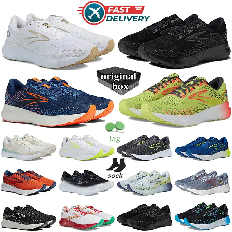 with box Designer brookes glycerin gts 20 Hyperion Tempo running shoes for mens womens men trainers sneakers shoe size 36-46