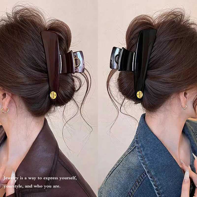 Elegant Bow Geometric Plastic Hair Claw For Women Girls Sweet Hair Ornament Hairpin Hair Clip Claw Clip Fashion Hair Accessories H260326