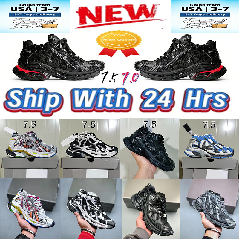 Brand Sneakers Track Runners 7.0 7.5 Luxury Designer Platform All Black White Multicolor Pink Blue Purple Grey Ancien Daddy Men Women Trainers Tennis Shoes #jjjj