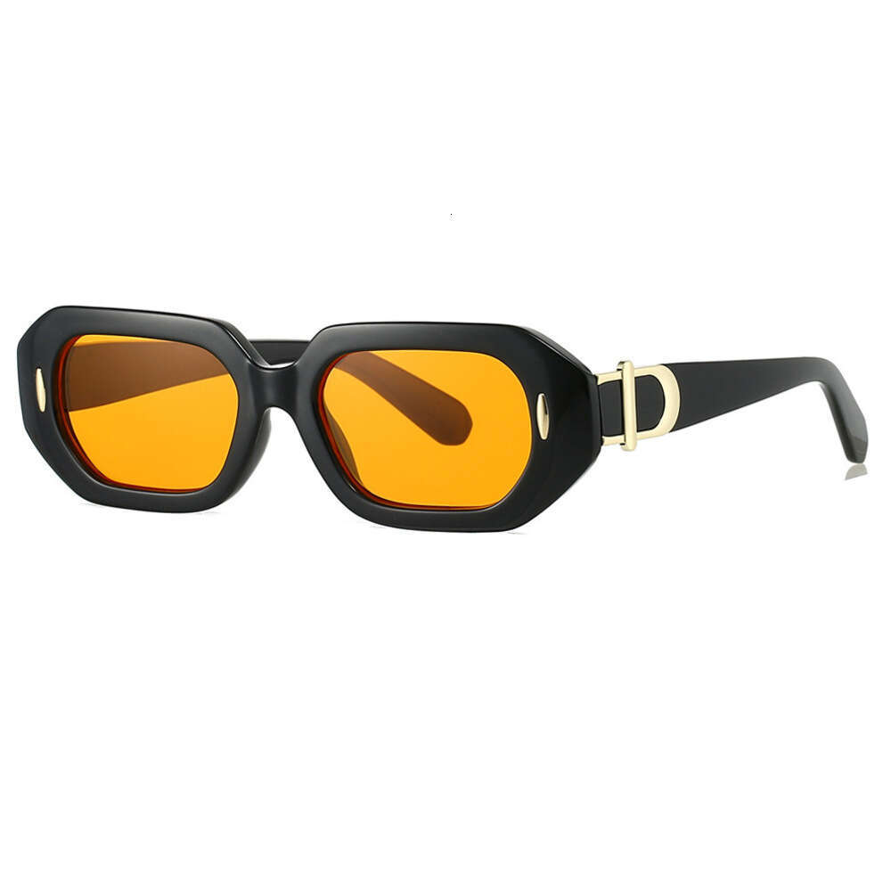 New Small-Frame Fashion Retro Personality European And American INS Style Trendy Sunglasses For Women Street Photography Sunshade Glasses Chunjinqiuli