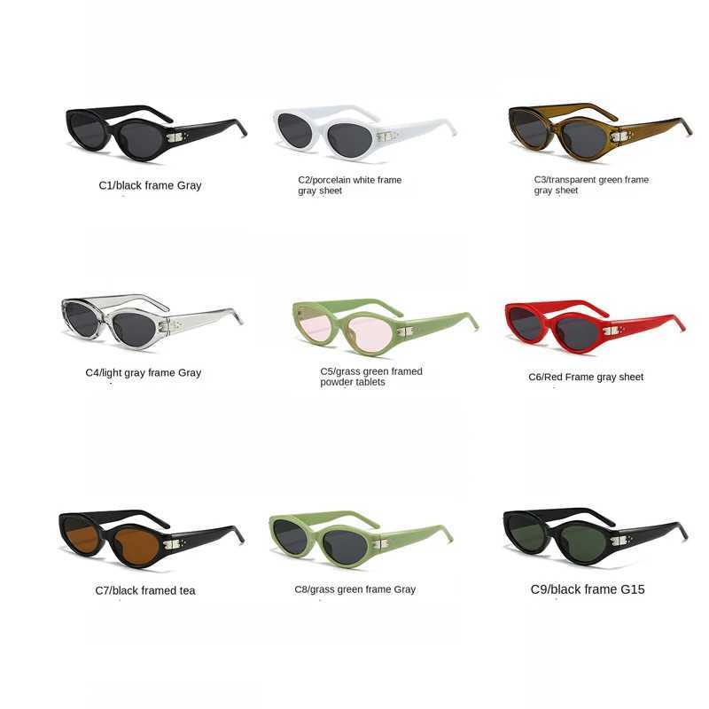 2025 New Women Summer Cat Eye Sunglasses Fashion Korea Street Sunglass Elegant Lady Retro Outdoor Sports Fishing Eyewear UV400 D260326