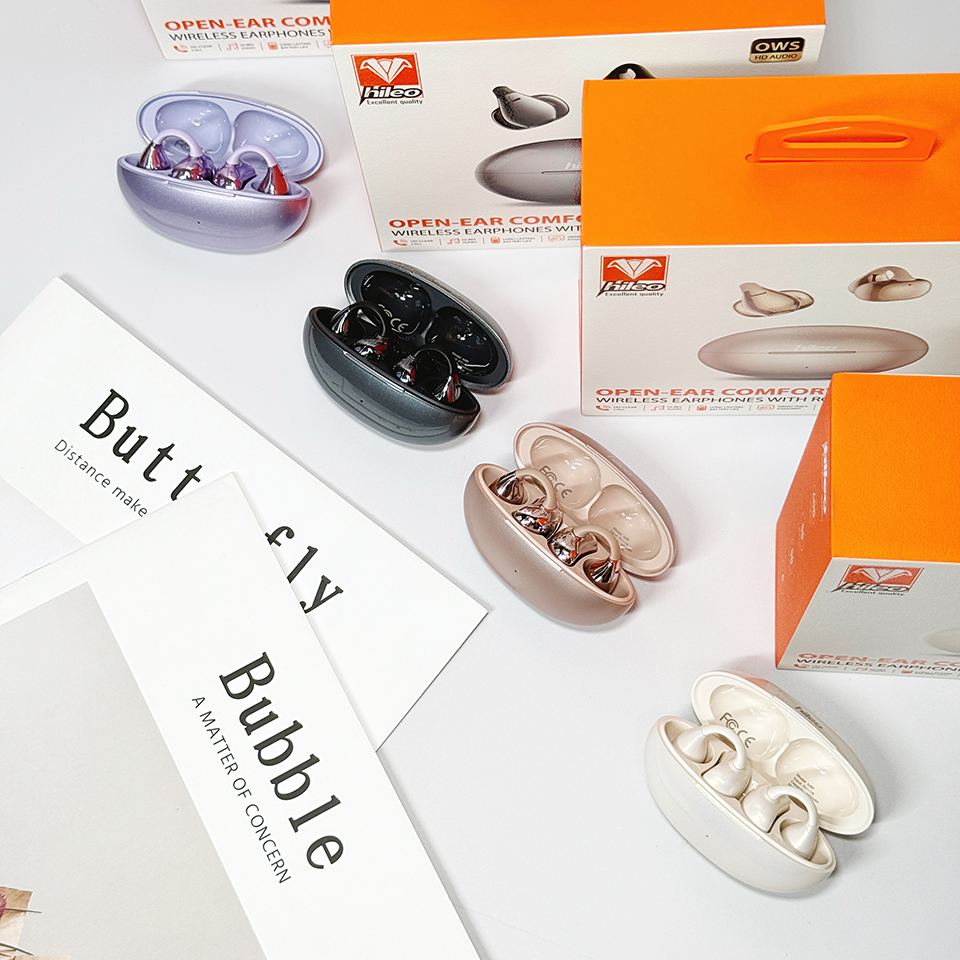 Hi86 V6.0 Wireless Earbuds Ear Clip Headphones RTL8753EFE ENC Noise Canceling Sports Earphones for iPhone 17 16 15 Pro Max Samsung