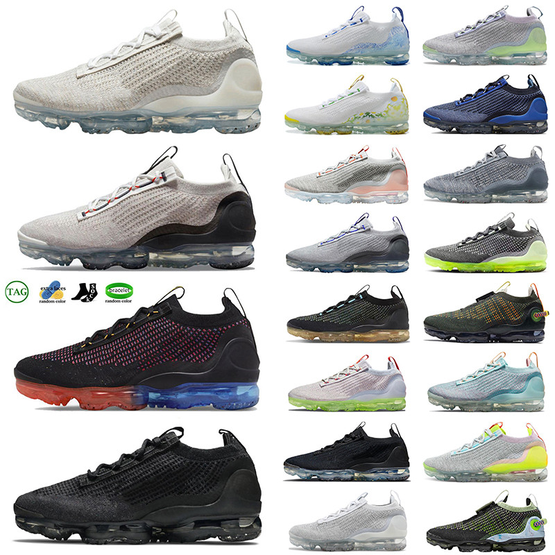 Designer 2021 FK Running Shoes Women Men Particle Grey Liquid Lime Cushion Male White Bone University Red Trainers