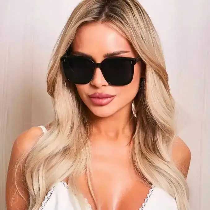 2pcs Polaroized Sunglasses Women Men Trendy Style Polarized Sun Glasses Square Eyeglasses UV400 Protection Streetwear Eyewear D260326