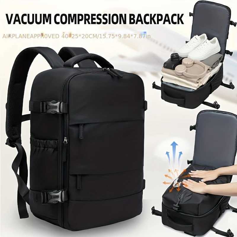 Vacuum Compression Large Capacity Backpack Mountaineering Bag Business Boarding Bag Lightweight Multi Functional Hiking Bba Z260326