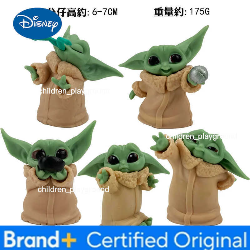 Disney 5pcs/set 4-7cm Baby Yoda Grogu Mandalorian Action Figure Toys Yoda Baby Action Toys Star Wars Figuras Hot Xmas Gifts L260616