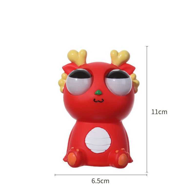 Stretchable Eye Dragon Ornaments Hand Squeezer Sensory Stress Relief Soft Silicone Special Animal Collectible Desk Decor Item H260326