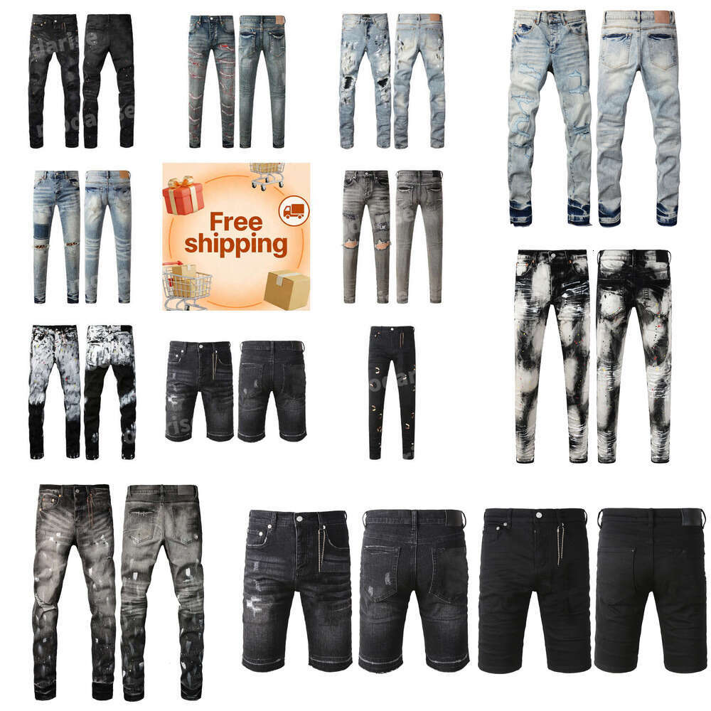 pants designer jeans for mens High-end Quality Straight blue Retro Streetwear Casual Sweatpants Joggers Pant eur size 28-40 1413