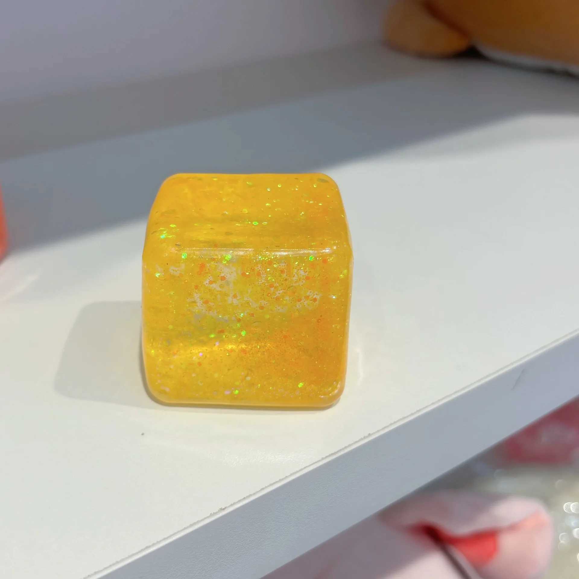 New Ice Cube Shaped Fidget Toy Square Stress Relief Ball Squishy Squeeze Anxiety ADHD Stress Relief Sensory Adults Toys H260326