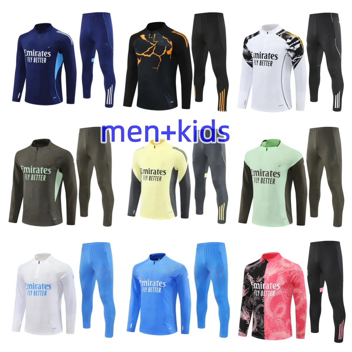 2026 2027 football tracksuit training suit Men and kids sets 26 27 soccer tracksuit kits chandal Foot tute chandal futbol survetement