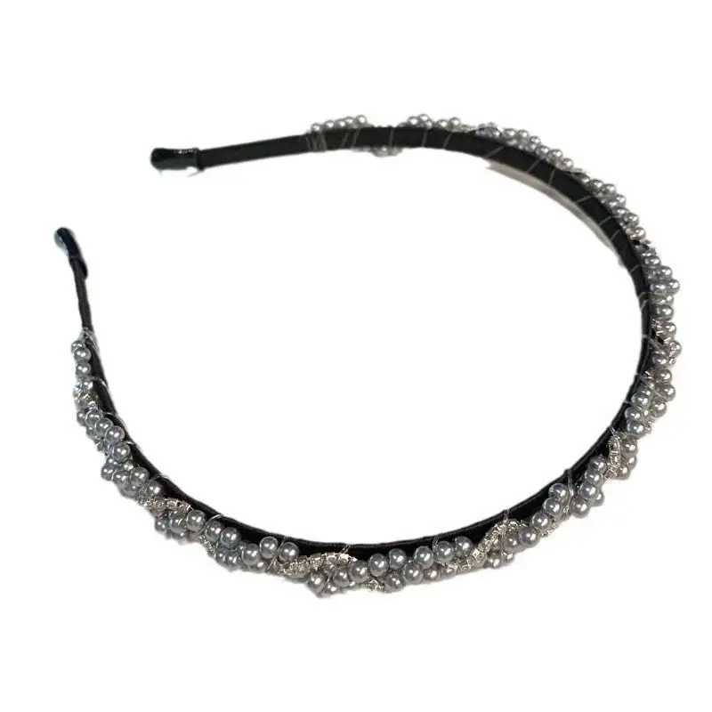 High-End Luxury Headband for Women Hair Clip Hair Accessory Faux Pearl Daily Wear D260326