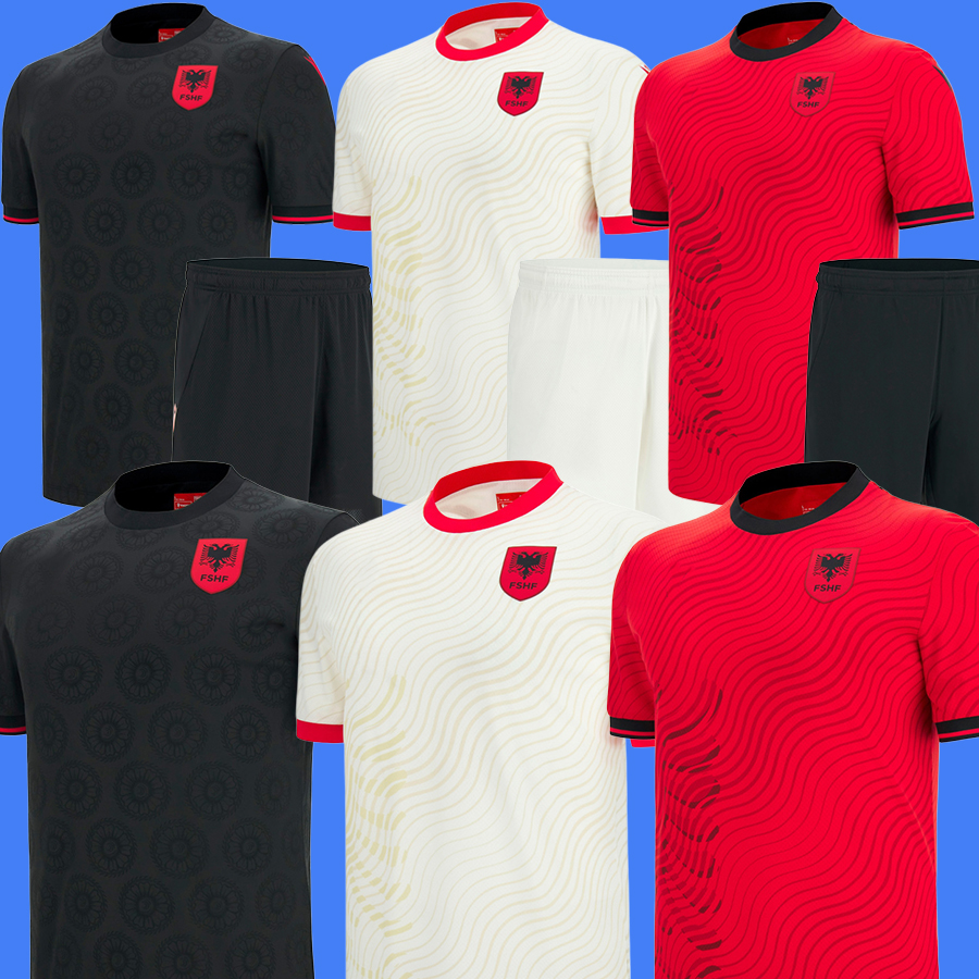 2026 Albania Soccer Jerseys 26 27 Albania football shirt Men Kids kits