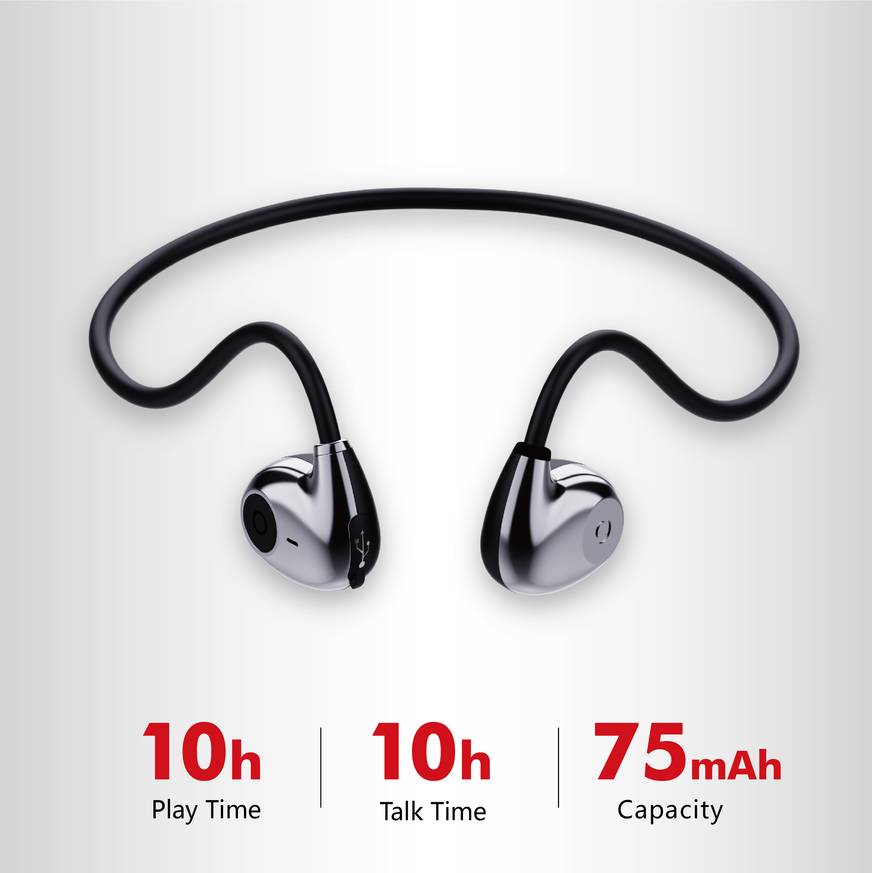 hi72 Open Ear Bluetooth Headset Lightweight Sport Wireless Headphones IPX5 Waterproof ENC Noise Cancelling Earbuds for iPhone 17 16 15 Samsung