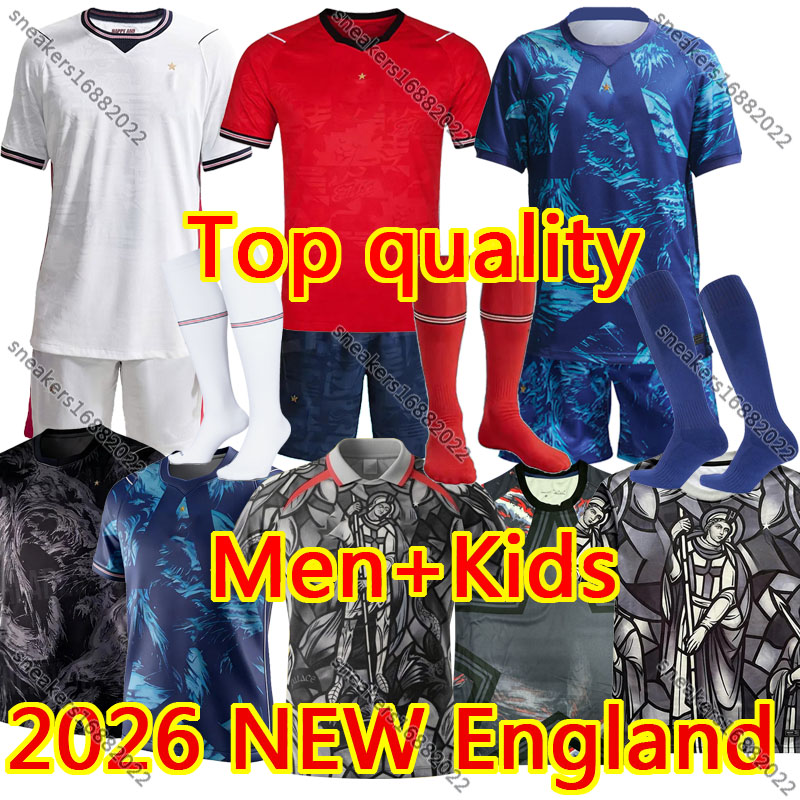 2026 England football shirt Soccer Jerseys Men and Kids kit KANE BELLINGHAM MAINOO BOWEN RICE FODEN GORDON TONEY PALMER PICKFORD Player fans Jersey Kit Uniforms 26 27