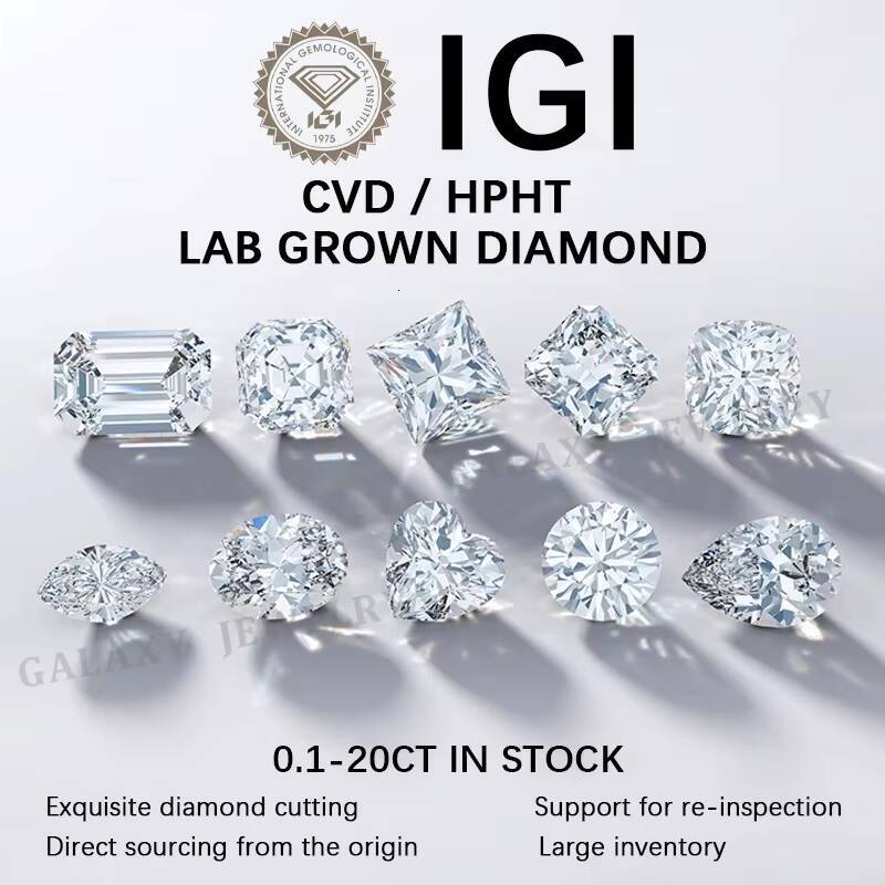 Fashion Jewelry Lab Grown Diamond Earring 925 Sliver 14k Gold Plated IGI Certificate Diamond Earring For Women Gift