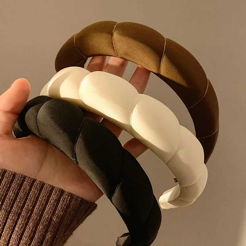 Autumn Maillard Brown Cloud Headband Womens High Skull Top All-Match Face Wash Mask Hairpin Hair Hoop Hair AccessoriesHeaddress D260326