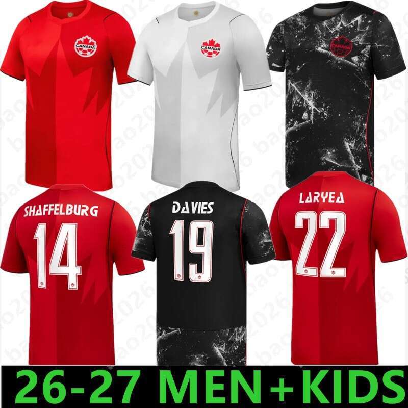 2026 Canada World Cup Soccer Jerseys national team 26 27 DAVIES J.DAVID LARIN UGBO CAVALLINI MILLAR EUSTAQUIO FRASER football shirt home playe THIRD