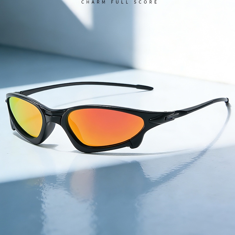 Men Polarized Sunglasses Cycling Outdoor Sports Sun Glasses Fishing Running Shades Driving lightweight hiking Summer Beach y2k futuristic CB Fashion A