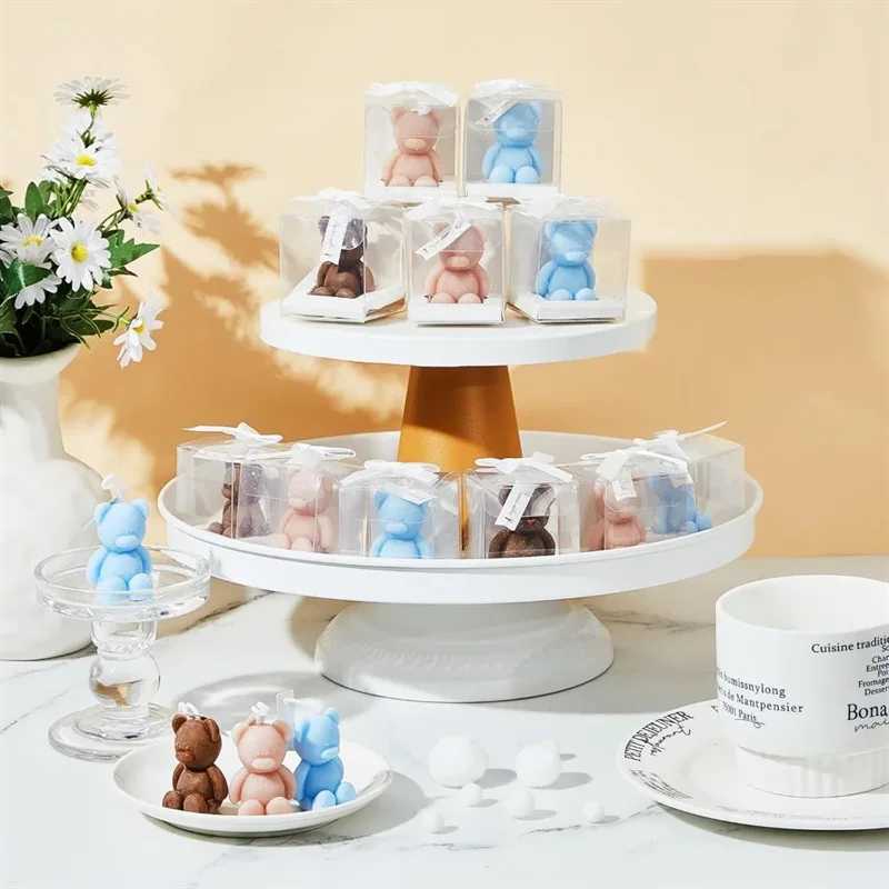 10PCS Cute Mini Bear Aromatherapy Candle Cup Creative Home Decoration Birthday Gift Candle Companion Gift H260326