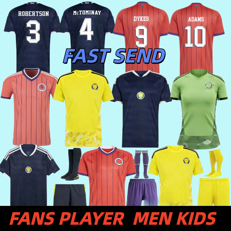 World Cup Scotland Soccer Jersey 2026 football shirt TIERNEY ROBERTSON football shirt 2026 CHRISTIE McGREGOR McGINN McKENNA pink men kids goalkeeper fans player