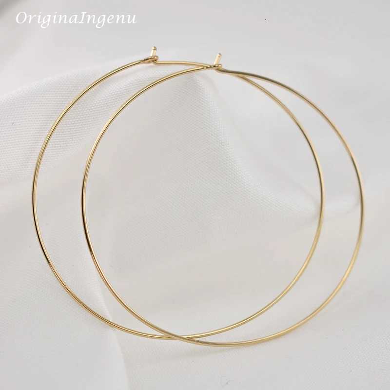 8 Size Thin Hoop Earrings Handmade Jewelry 925 Silver/Gold Filled Brincos Vintage Gold Pendientes Oorbellen Earrinngs For Women H260326