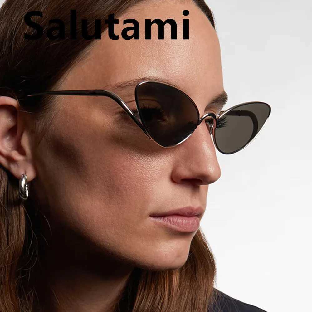 small triangle cat eye Y2K sunglasses for women vintage alloy gradient sexy outdoor sun glasses ladies new fashion driving shade D260326