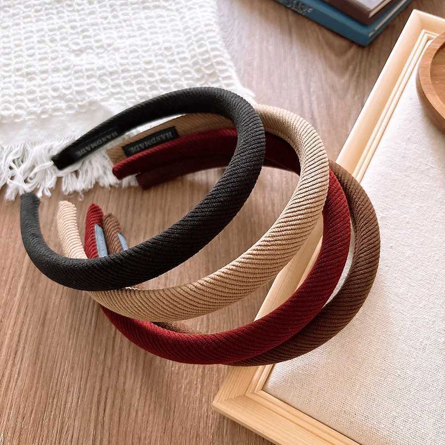 Korean Winter Simple Sponge Headband Hairbands Scrunchies Women Girls Children Hair Head Hoop Bands Accessories Headdress Headwe D260326