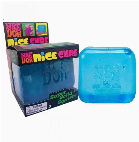 Schylling NeeDoh Nice Cube Sensory Squeeze Toy with Super Solid Squish Stress Relief Anxie Sensory Tool - 225 Cube Z260326