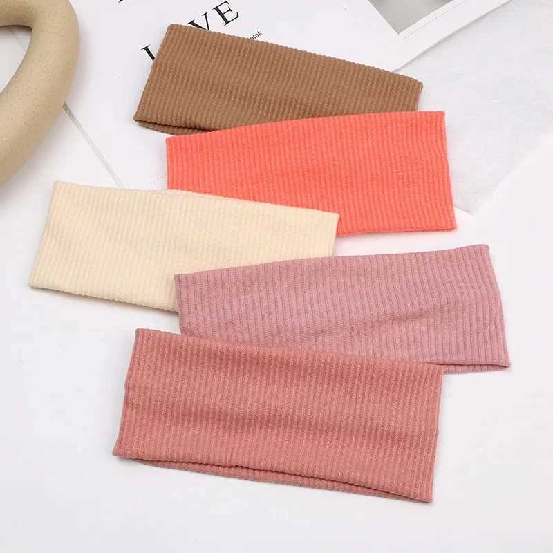 Sports Cycling Wash Face Hairbands Soft Korean Cotton Knitted Headband For Women Girls Bandanas Fashion Hair Accessories D260326