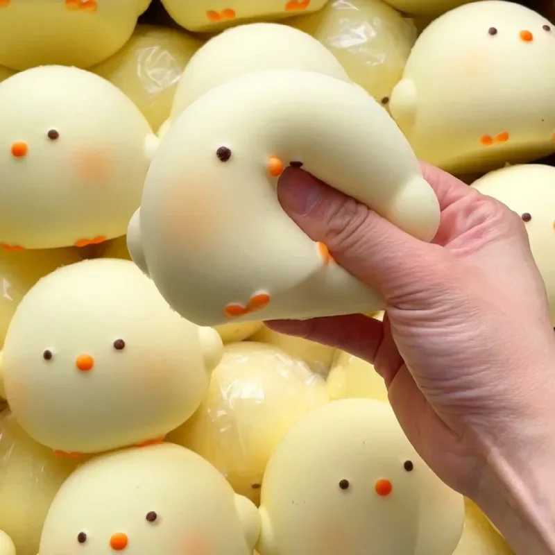 HOT Cute Giant Chick Squishy Toy Slow-Rising Stress Relief Sensory Fidget Toy for Kids and Adults Anxiety ADHD Autism Relief H260326