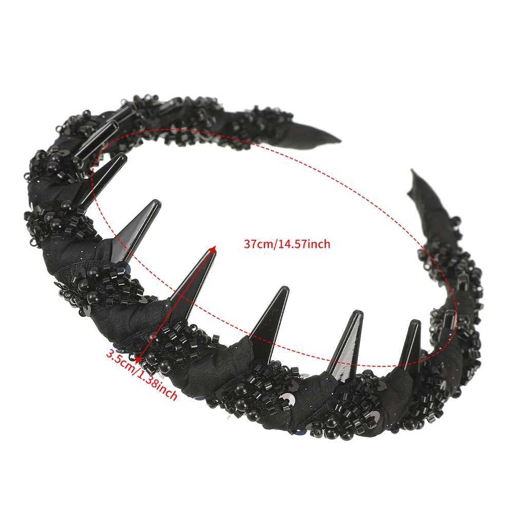 New Black with tooth Headbands Fashion Non-slip Hairbands for Women Daily hair tie decoration hair Accessories D260326