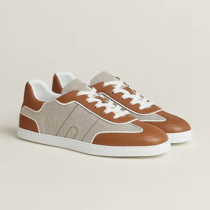 designer Shoes fashion Get sneaker luxury Match Sneaker in H canvas and calfskin Men Women Trainers casual shoes Size 35-45