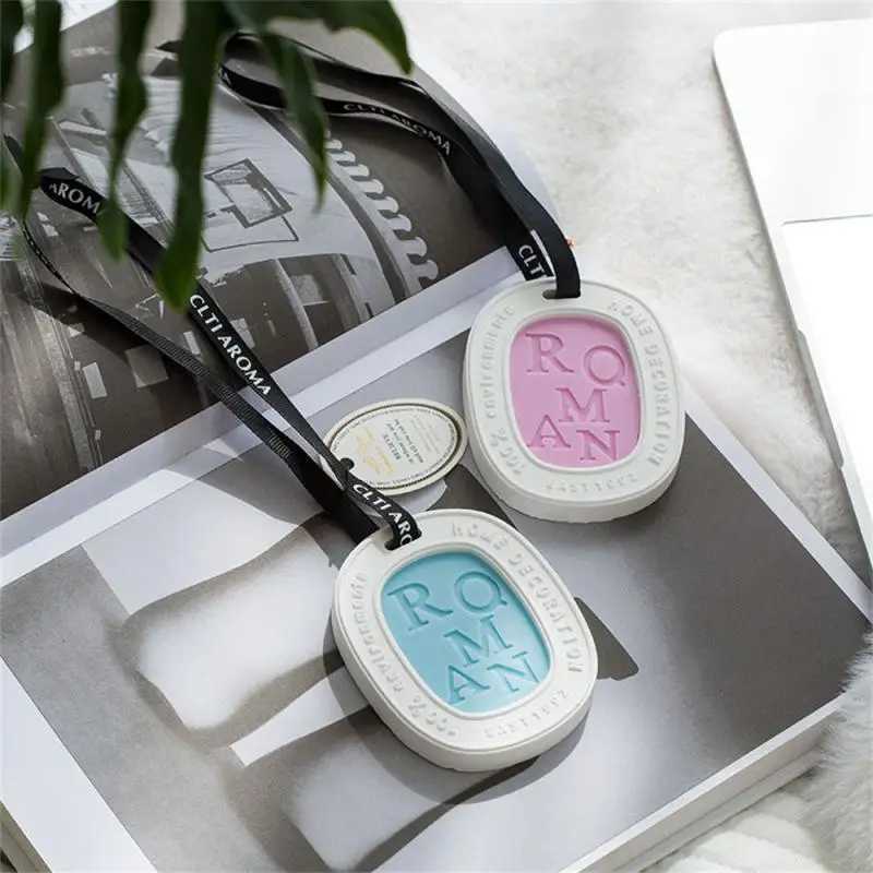 Aroma Silicone Wax Pendant Letters Gypsum Aromatherapy Wardrobe Car Fragrance Solid Balm Aromatic Air Freshener Decoration Gift H260326