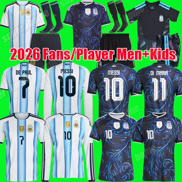argentina world cup jersey messis Fans player version 3 stars soccer Jersey 50th anniversary football shirt kit Mens Kids kit sets argentina jerseys 2026