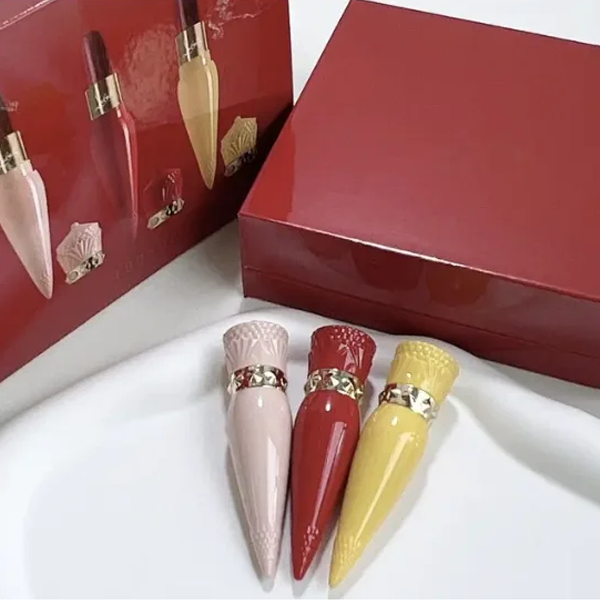 Latest Luxury Brand Popular Lipstick Set Famous Makeup Matte Lipsticks 1.8g 3pcs 013M 001M 004M Color Black Tube Long Lasting Waterproof Set Lip Gloss