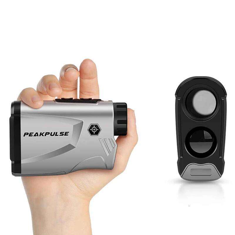 Hunting Range Finder 650 Yards Laser Distance Meter 6X Magnification with Vibration Angle Height Speed Measuring Tool for 26H0326