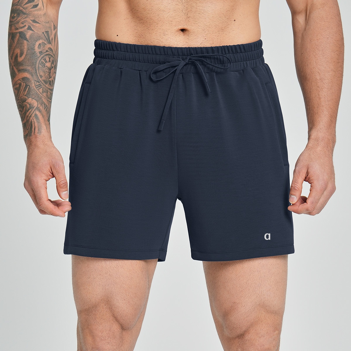 A2015 Moisture-Absorbing Lightweight Men's Short Modal Mens Breathable Sports Shorts for Outdoor Fitness and Hiking