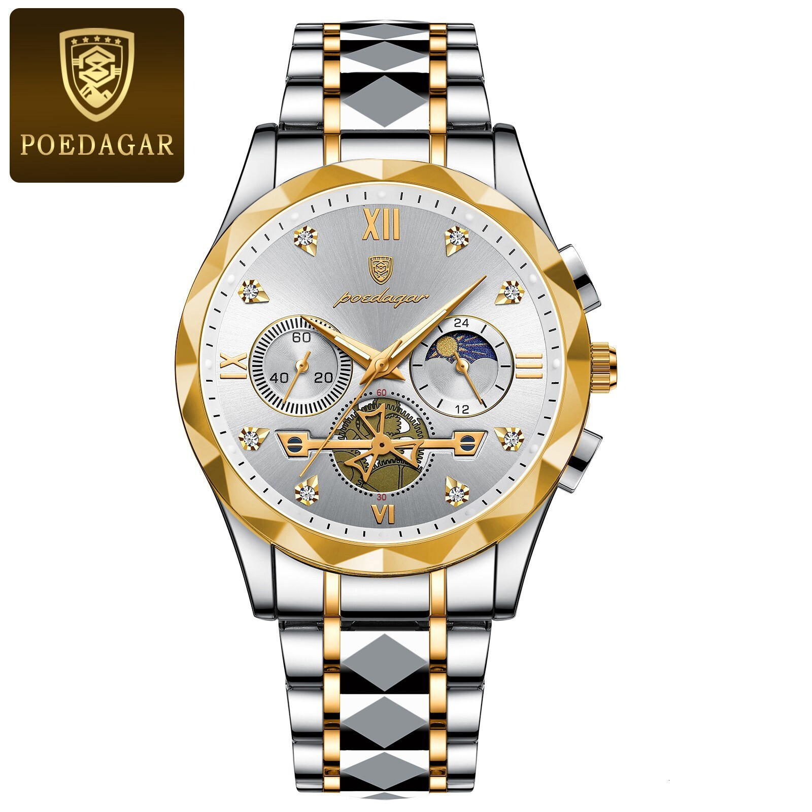 Men's Waterproof Luminous Multi-functional Fashionable High-end Business Watch Designer Watch Quartz Watch Outdoor Sports Watch Luxurious Combina