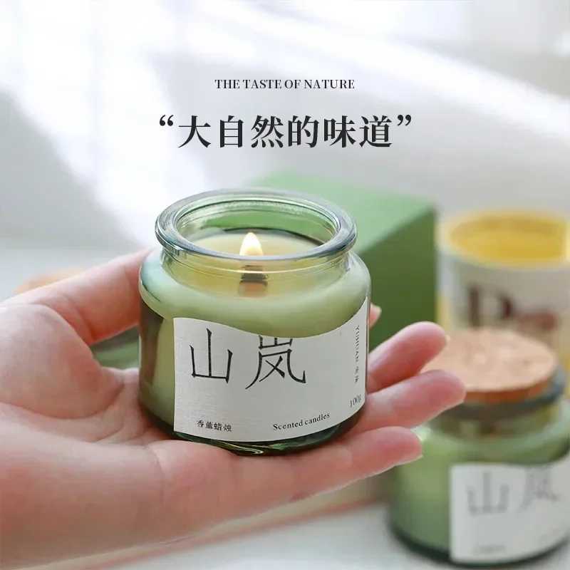 Aromatherapy Candles Indoor Bedroom Fragrance Home Long Lasting Light Fragrance Helps Sleep Purifying Air Birthday Gift H260326